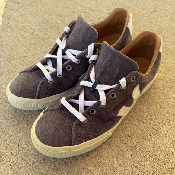 Veja Bastille Suede Sneakers Women’s Size 10 Purple Mauve White - Picture 2 of 7